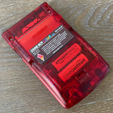 Clear Red/Gold Opal XL IPS Backlit Nintendo Gameboy Color