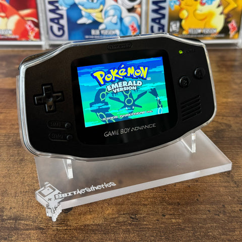 BLACK IPS BACKLIT NINTENDO GAMEBOY ADVANCE + USB-C + TPU + ACRYLIC DISPLAY