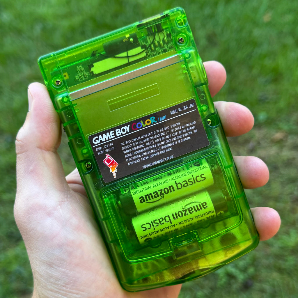 Lime Green Original Gameboy Green Transparent Green IPS XL Backlit