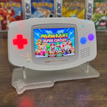 WHITE  IPS BACKLIT NINTENDO GAMEBOY ADVANCE + USB-C + LED BUTTONS + ACRYLIC DISPLAY