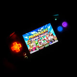 WHITE  IPS BACKLIT NINTENDO GAMEBOY ADVANCE + USB-C + LED BUTTONS + ACRYLIC DISPLAY