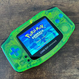 MIRROR CLEAR GREEN/ BLUE MIDNIGHT OPAL IPS BACKLIT NINTENDO GAMEBOY ADVANCE