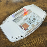 WHITE  IPS BACKLIT NINTENDO GAMEBOY ADVANCE + USB-C + LED BUTTONS + ACRYLIC DISPLAY