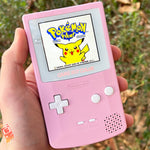 Solid Pink/White XL IPS Backlit Nintendo Gameboy Color