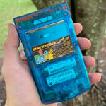 Clear Orange/Blue PokeBoy! XL IPS Backlit Gameboy Color