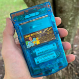 Clear Orange/Blue PokeBoy! XL IPS Backlit Gameboy Color