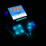 Smoke Black/Midnight Opal XL IPS Backlit Nintendo Gameboy Color with LED backlit buttons & rechargeable battery mod