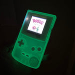 Glow in the dark green/white Backlit Nintendo Gameboy Color