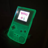 Glow in the dark green/white Backlit Nintendo Gameboy Color