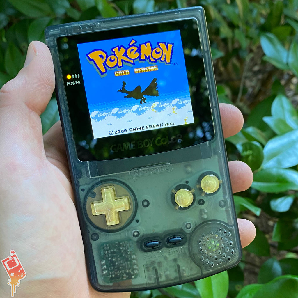 Smoke Black/Gold XL IPS Backlit Nintendo Gameboy Color – 8bitAesthetics