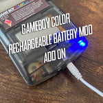 Gameboy Color 1800mah rechargeable battery mod add on
