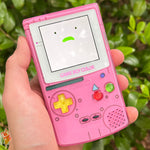 Semi-transparent PINK BMO Edition XL IPS Backlit Nintendo Gameboy Color!