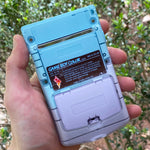 Semi-Transparent Pastel Blue/Purple Glitter Backlit Nintendo Gameboy Color