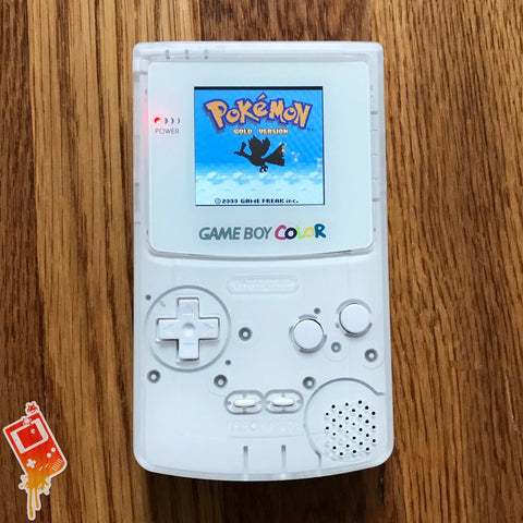 Semi-transparent White Backlit Nintendo Gameboy Color