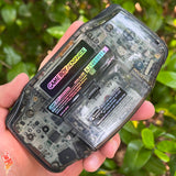 MIRROR BLACK/GOLD IPS BACKLIT NINTENDO GAMEBOY ADVANCE