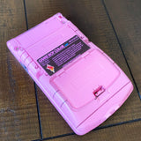 Semi-Transparent Pastel/Berry Pink Backlit Nintendo Gameboy Color