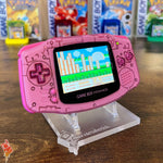 SEMI-TRANSPARENT PINK IPS BACKLIT NINTENDO GAMEBOY ADVANCE