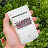 Semi-Transparent White/Gold Backlit Nintendo Gameboy Color