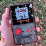 Smoke Black/Clear Red Backlit Nintendo Gameboy Color