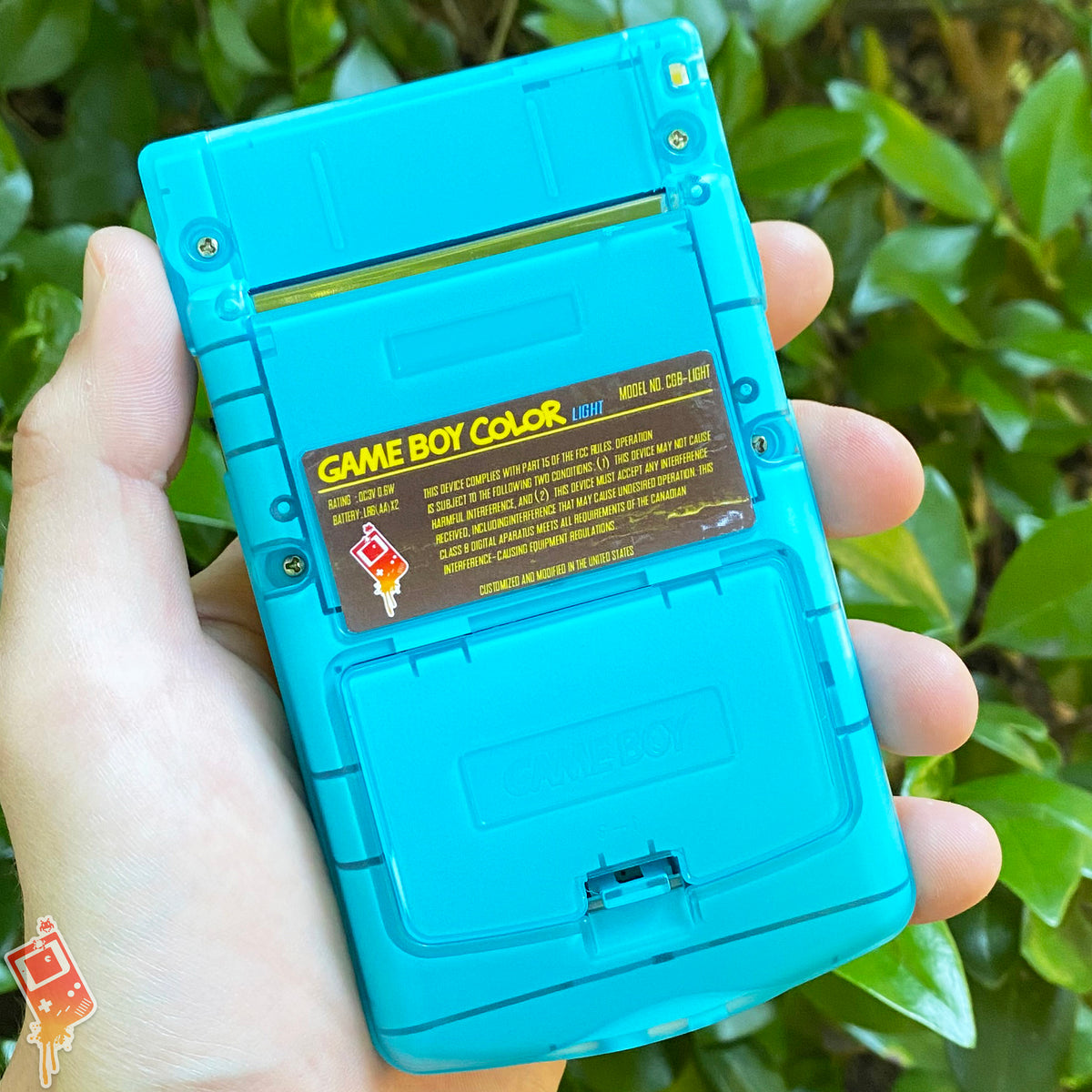 Semi-transparent Yellow/Sky Blue XL IPS Backlit Nintendo Gameboy Color ...